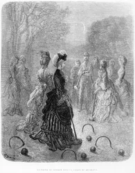 Ein Spiel von Croquet, aus dem Kapitel 